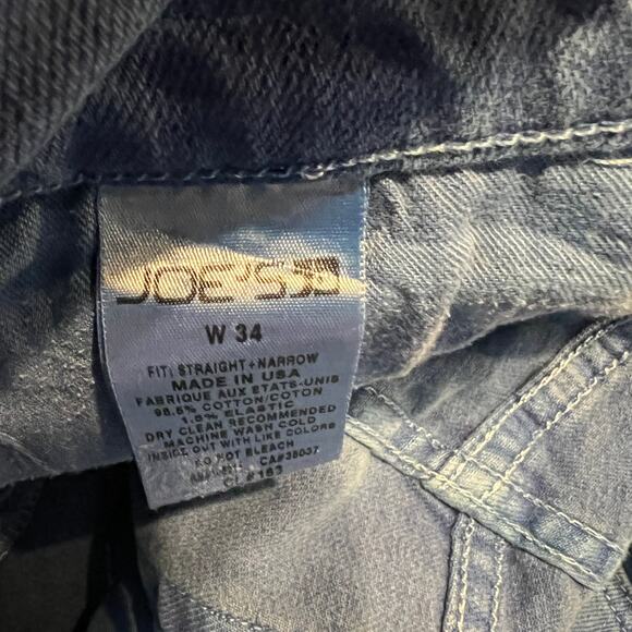 Joe's Jeans Indigo Blue Straight & Narrow Jeans - 34 - Picture 4 of 4